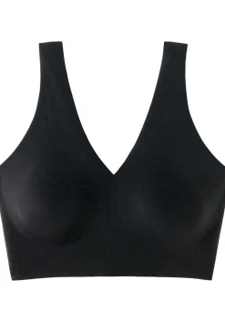 SCHIESSER Invisible Soft dames bralette, met uitneembare cups, zwart