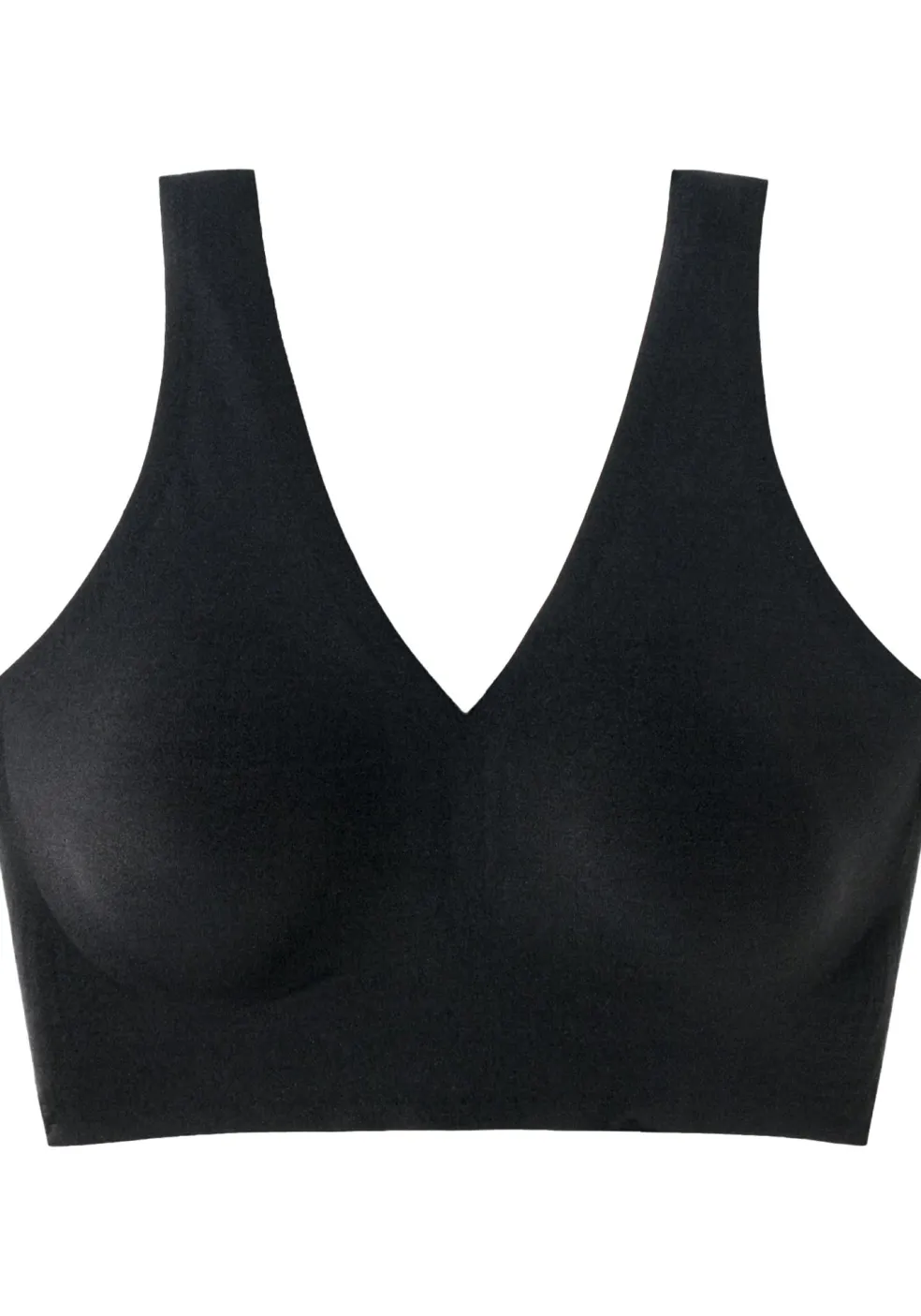 SCHIESSER Invisible Soft dames bralette, met uitneembare cups, zwart