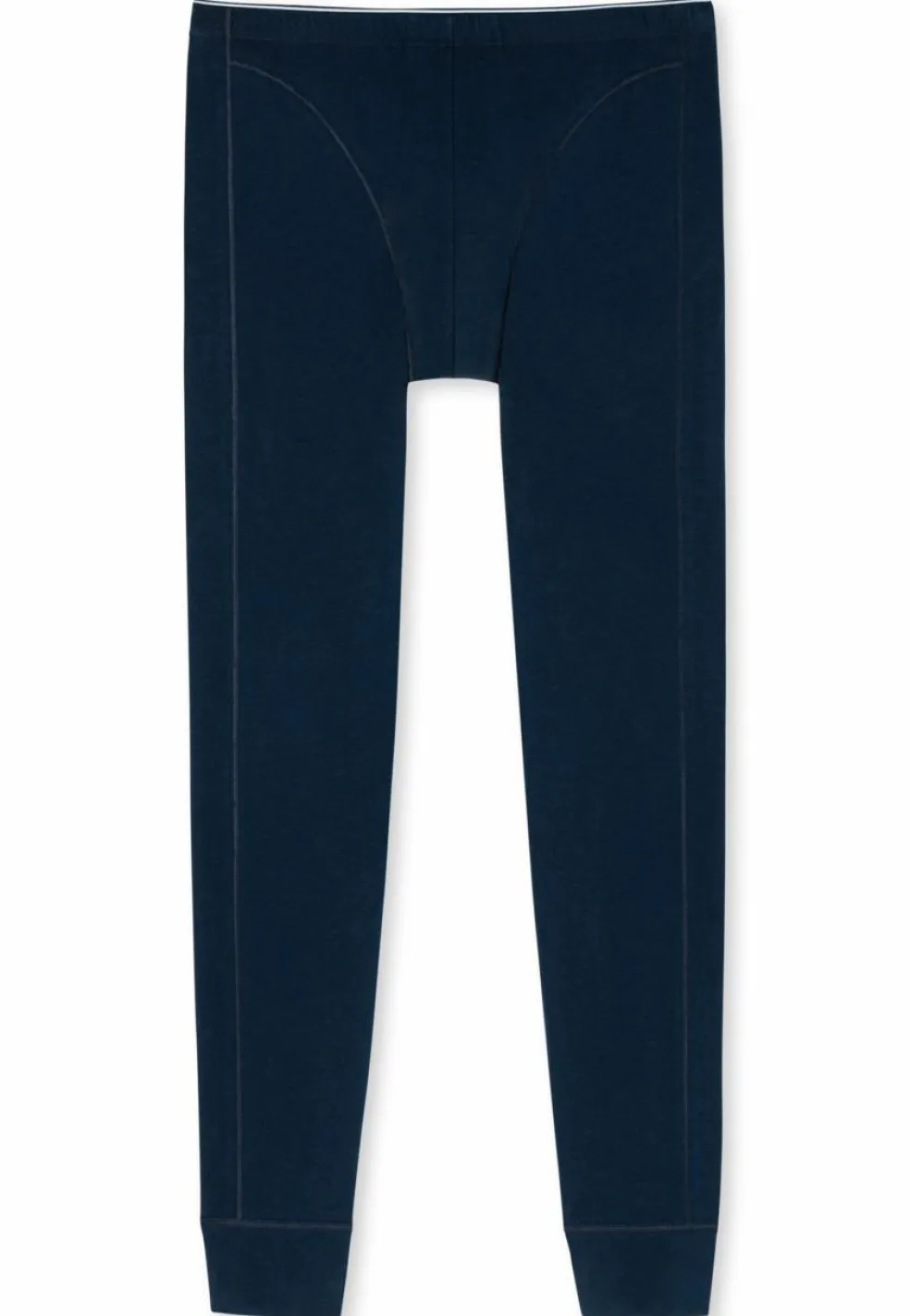 SCHIESSER 95/5 lange onderbroek (1-pack), heren onderbroek biologisch katoen elastisch donkerblauw