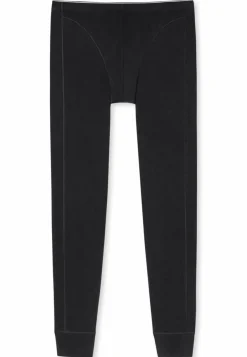 SCHIESSER 95/5 lange onderbroek (1-pack), heren onderbroek biologisch katoen elastisch zwart