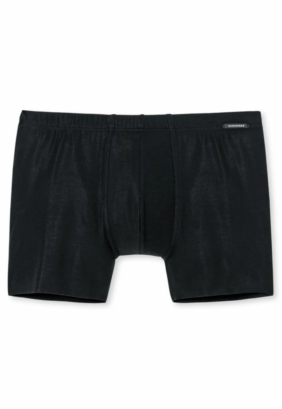 SCHIESSER Laser Cut boxer (1-pack), heren short interlock naadloos zwart