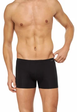 SCHIESSER Laser Cut boxer (1-pack), heren short interlock naadloos zwart