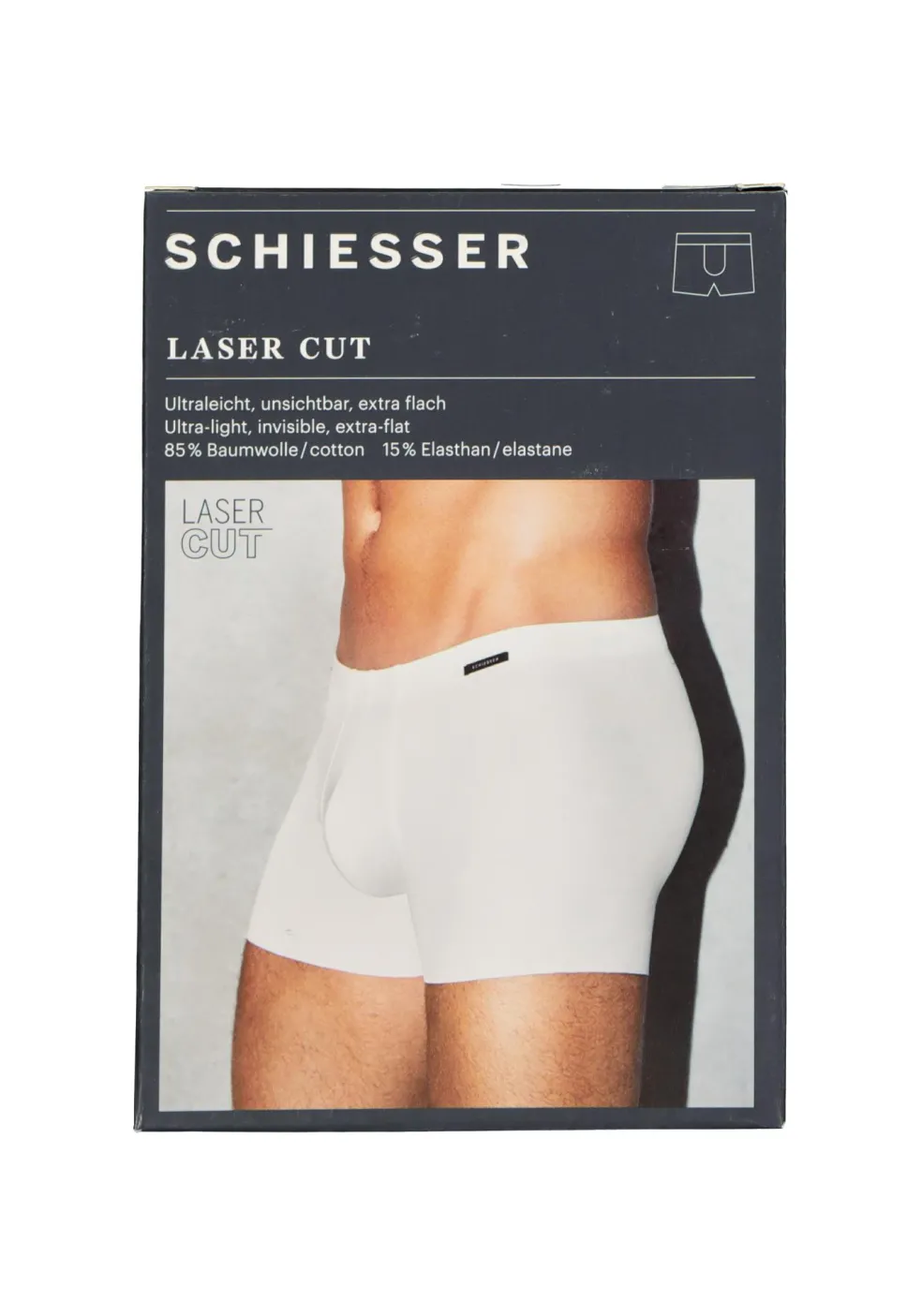 SCHIESSER Laser Cut shorts (1-pack), naadloos, wit