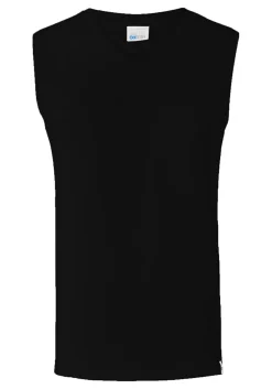 SCHIESSER Long Life Cotton tanktop (1-pack), V-hals, zwart