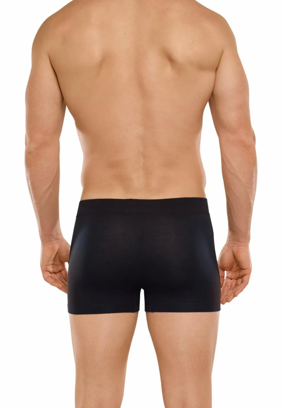 SCHIESSER Long Life Soft boxer (1-pack), heren short blauwzwart