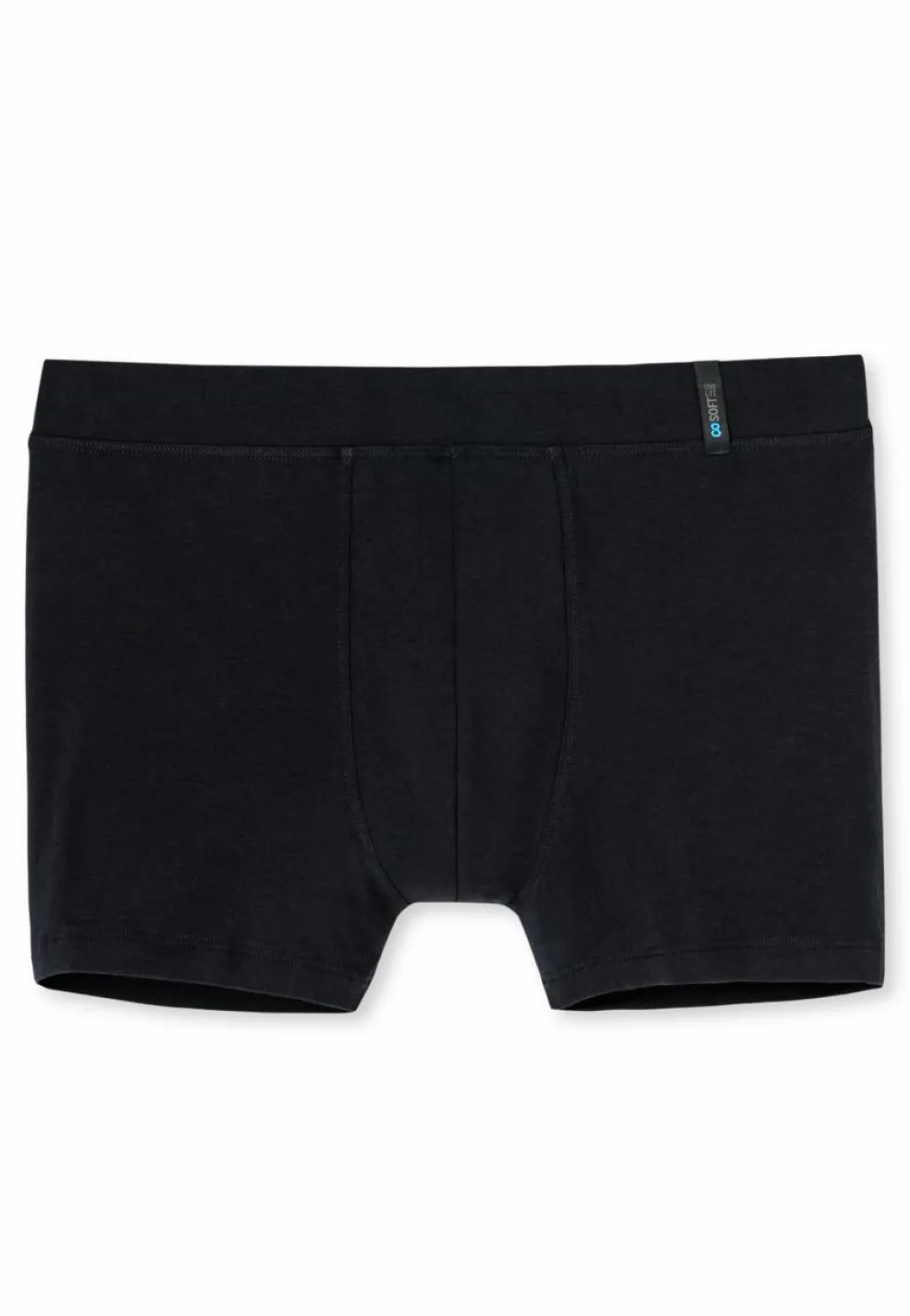 SCHIESSER Long Life Soft boxer (1-pack), heren short blauwzwart