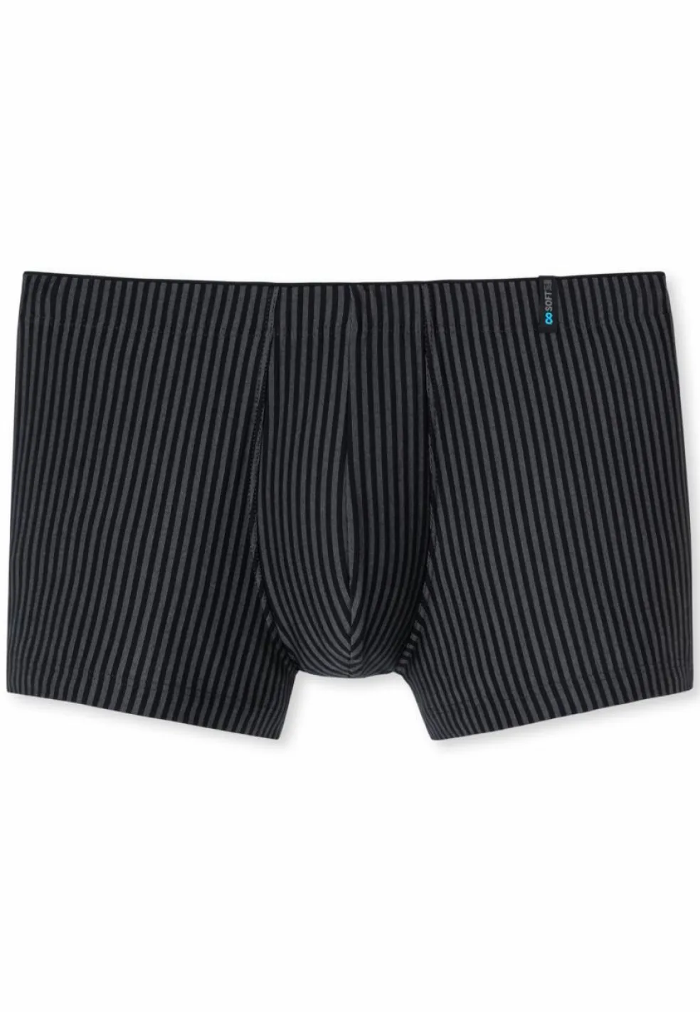 SCHIESSER Long Life Soft boxer (1-pack), heren short blauwzwarte strepen