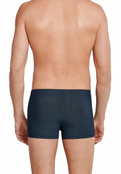 SCHIESSER Long Life Soft boxer (1-pack), heren shorts marine-zwart gestreept