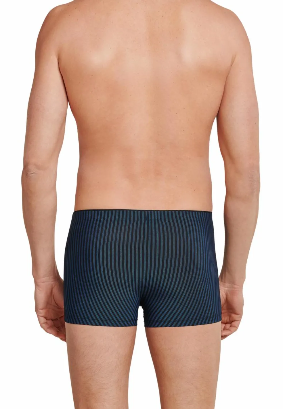 SCHIESSER Long Life Soft boxer (1-pack), heren shorts marine-zwart gestreept