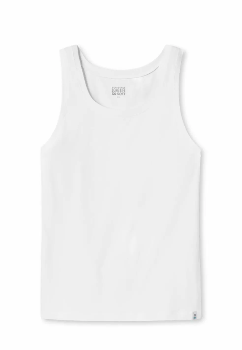 SCHIESSER Long Life Soft singlet (1-pack), heren shirt wit