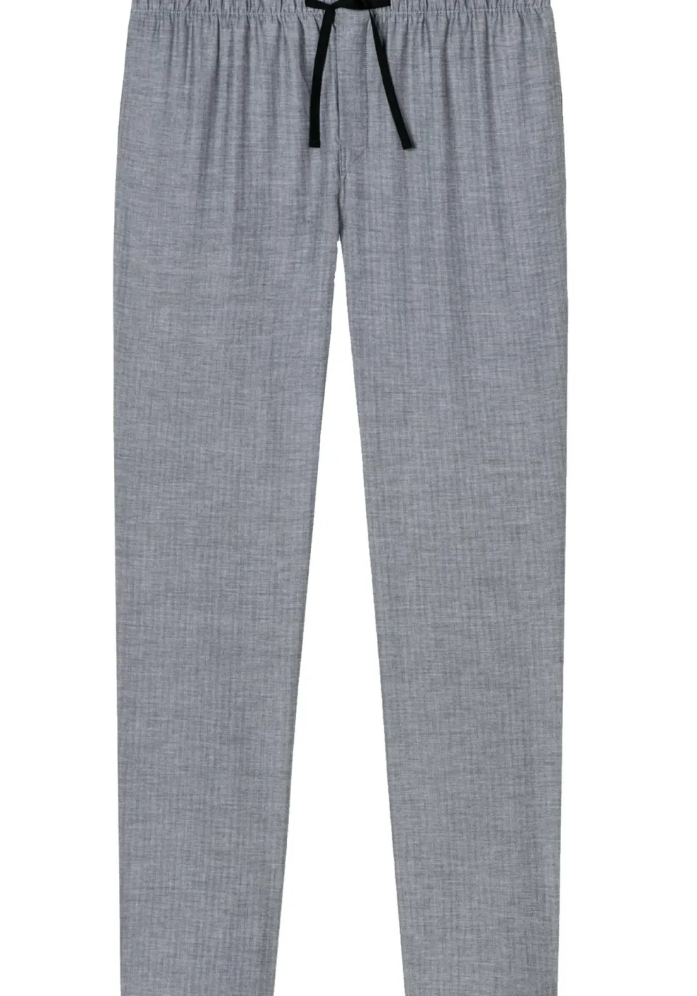 SCHIESSER Mix+Relax lounge broek, lange pijpen, dun niet elastisch, zwart met wit visgraat dessin