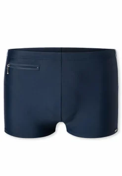 SCHIESSER Nautical Casual heren badkleding, retro zwemshort met ritszak tricot gerecycled, donkerblauw