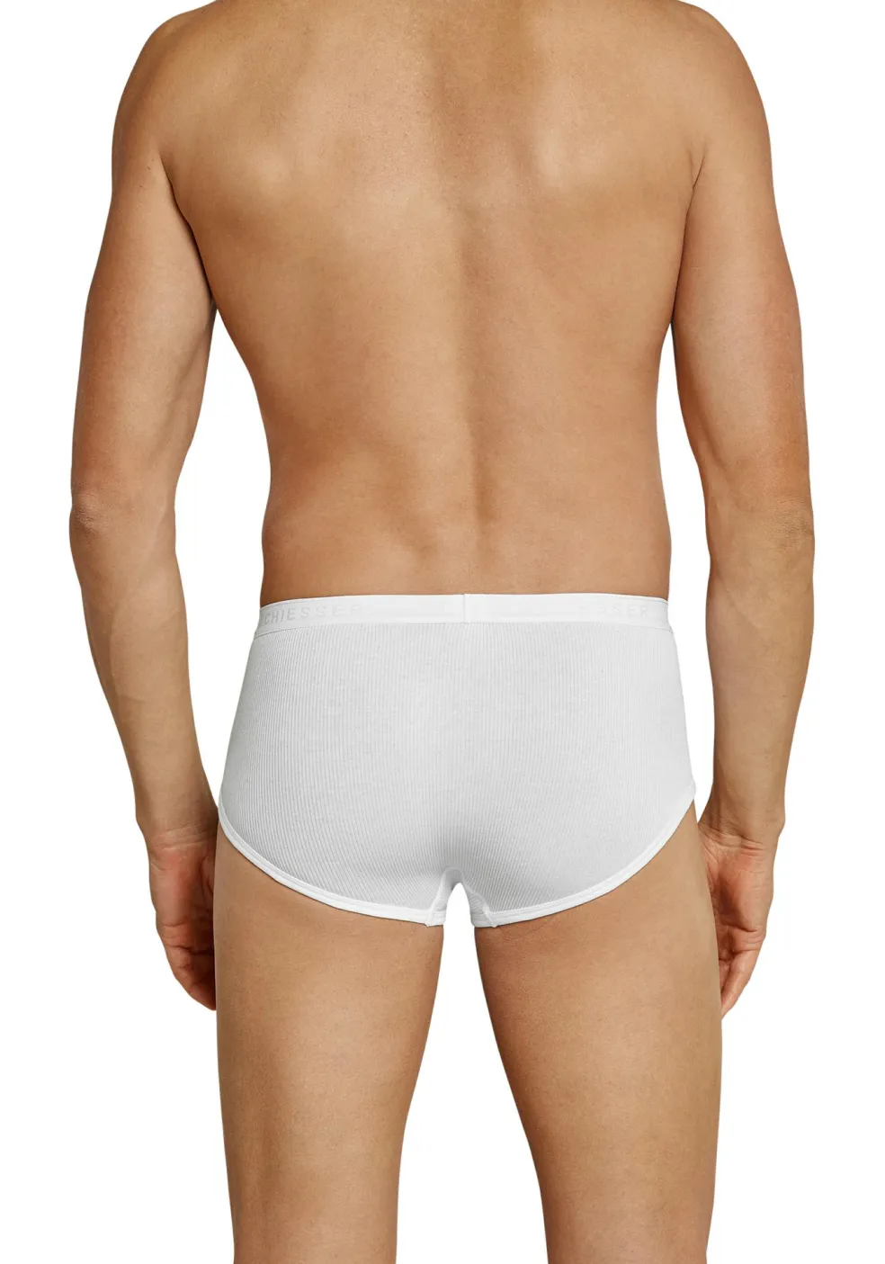 SCHIESSER Original Classics sportslip (1-pack), Doppelripp met gulp, wit