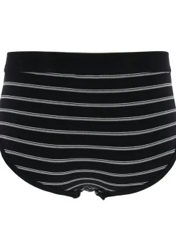 SCHIESSER Original Classics sportslips (2-pack), Feinripp met gulp, zwart gestreept