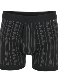 SCHIESSER Original Classics shorts (2-pack), Feinripp met gulp, zwart gestreept