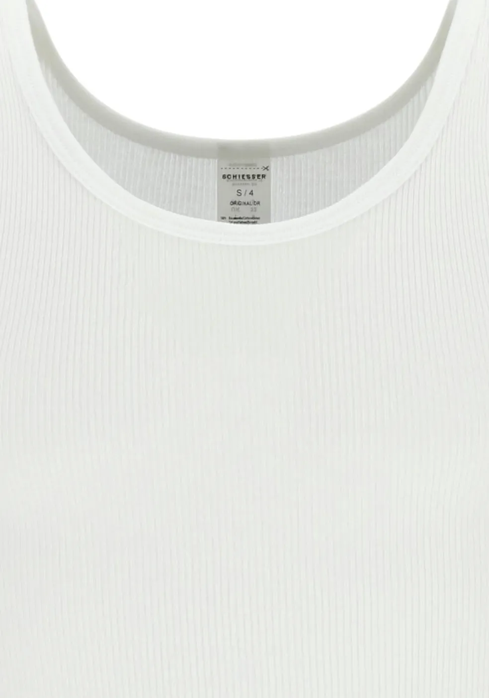 SCHIESSER Original Classics singlets (2-pack), Doppelribb, wit