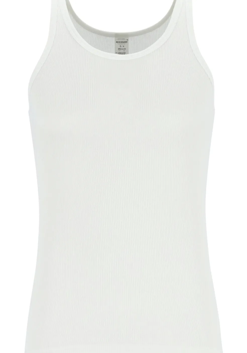 SCHIESSER Original Classics singlets (2-pack), Doppelribb, wit