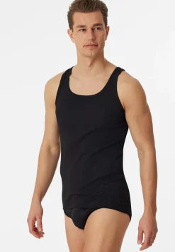 SCHIESSER Original Classics singlet (1-pack), heren onderhemd zwart