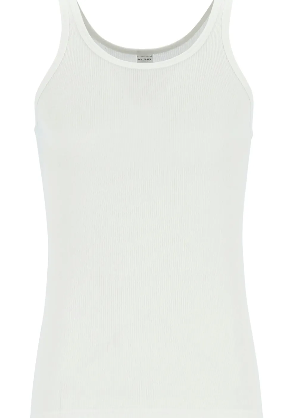 SCHIESSER Original Classics singlet (1-pack), Doppelribb, wit