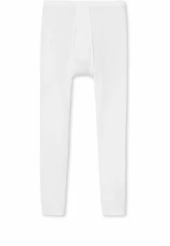 SCHIESSER Original Doppelripp lange onderbroek (1-pack), heren onderbroek 3/4-lengte met opening wit