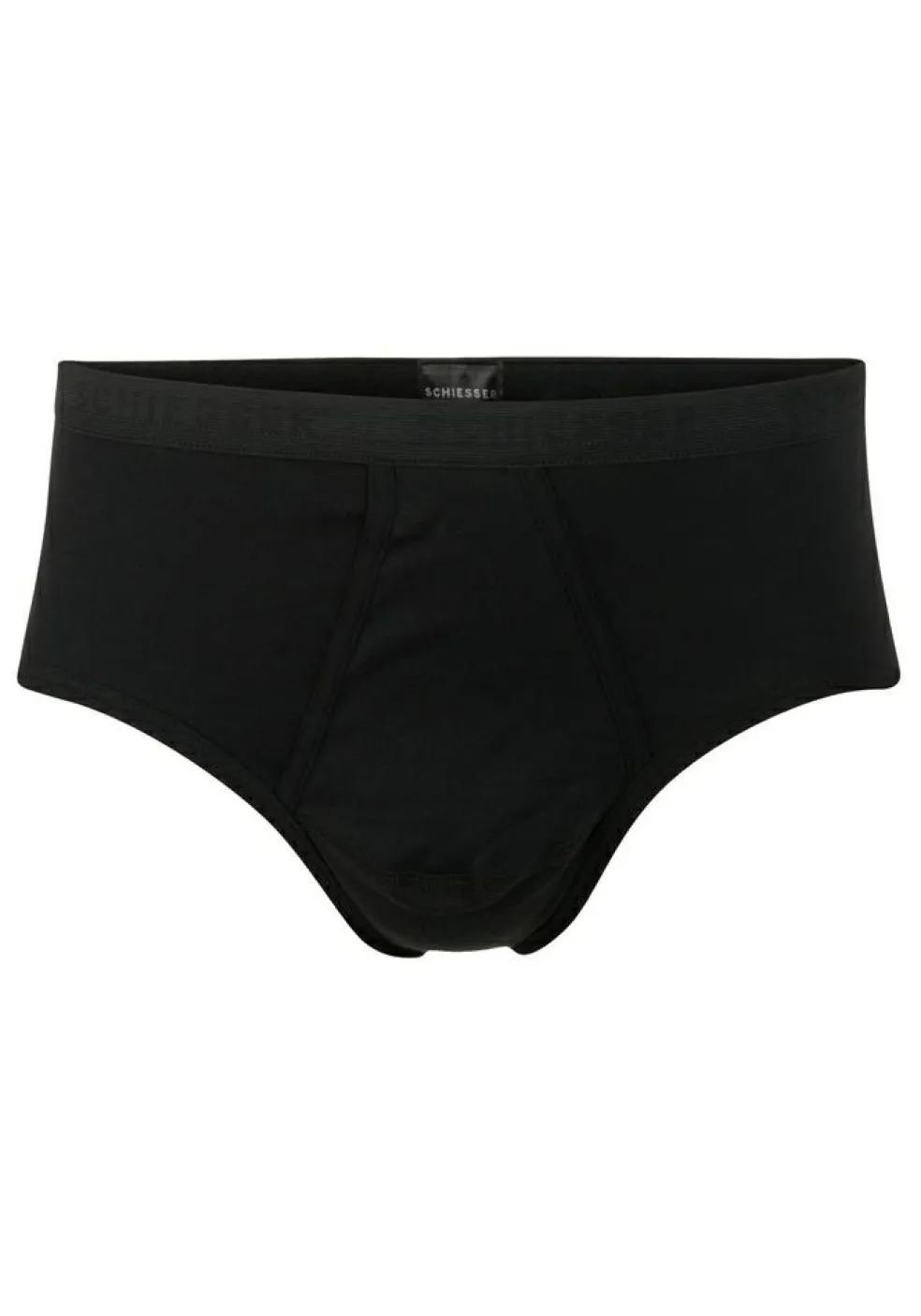 SCHIESSER Original Feinripp sportslip (1-pack), met gulp, zwart