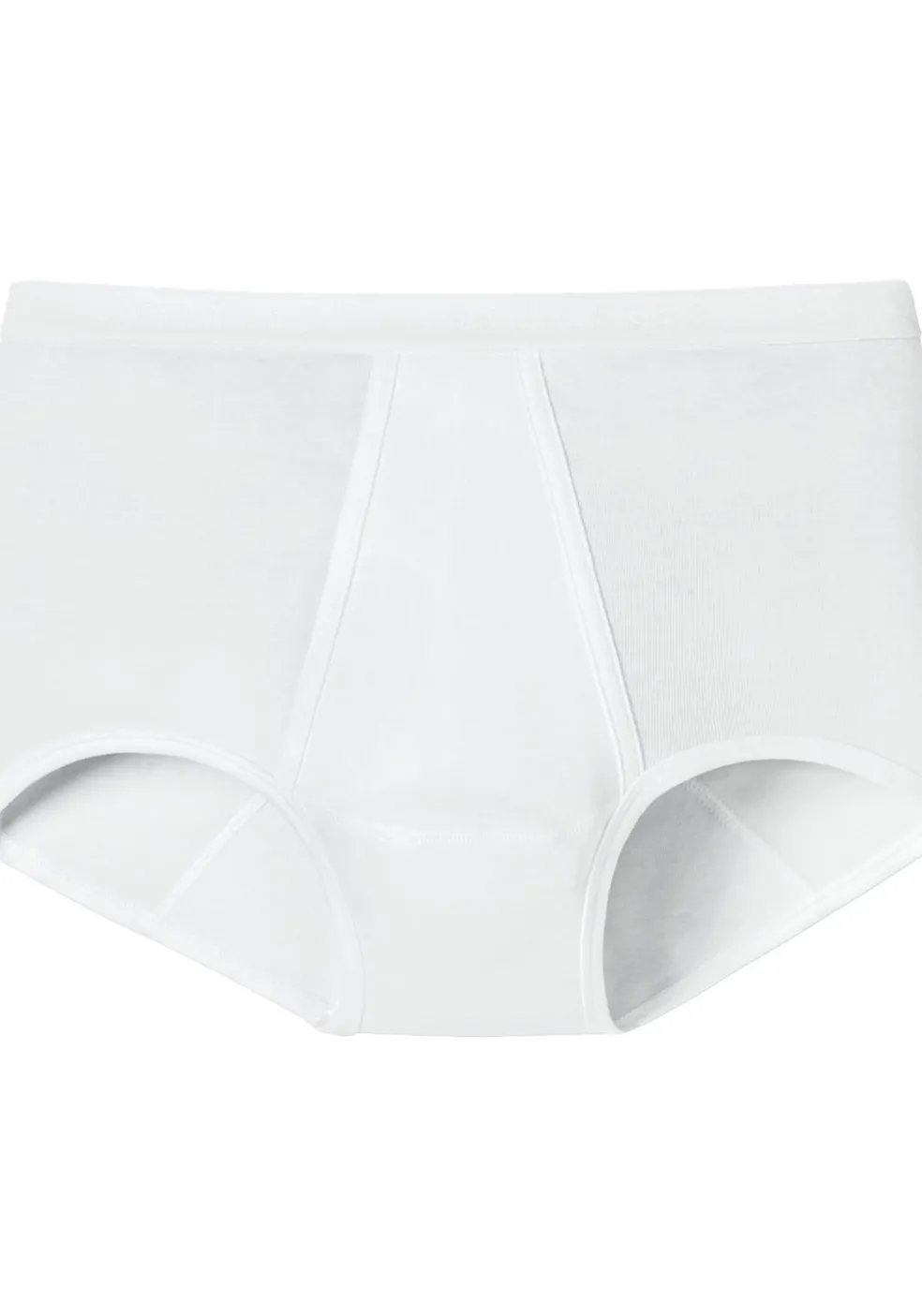 SCHIESSER Original Feinripp Classics slip (1-pack), met gulp, wit