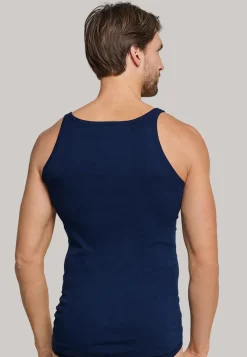 SCHIESSER Original Feinripp singlet (1-pack), blauw