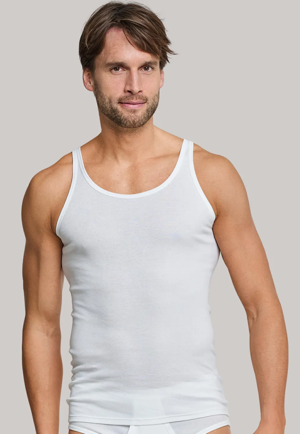 SCHIESSER Original Feinripp singlet (1-pack), wit