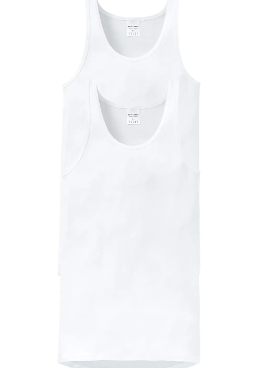SCHIESSER Original Feinripp singlets (2-pack), wit