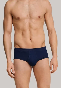 SCHIESSER Original Feinripp sportslip (1-pack), met gulp, blauw