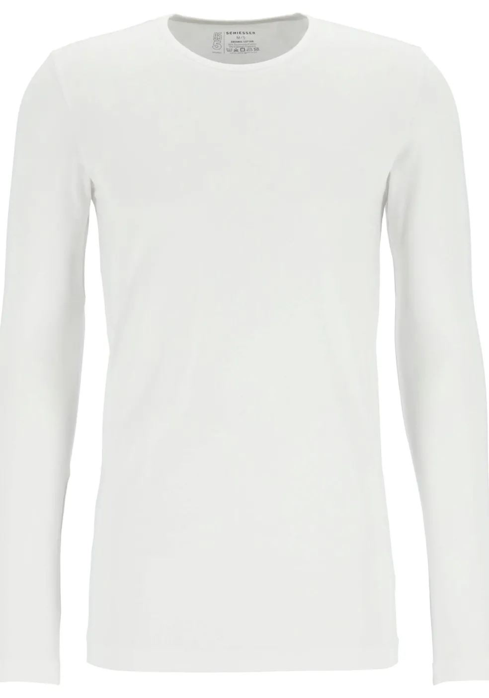 SCHIESSER 95/5 Originals T-shirt (1-pack), O-hals lange mouw, wit