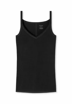 SCHIESSER Personal Fit singlet (1-pack), dames zwarte spaghettitop