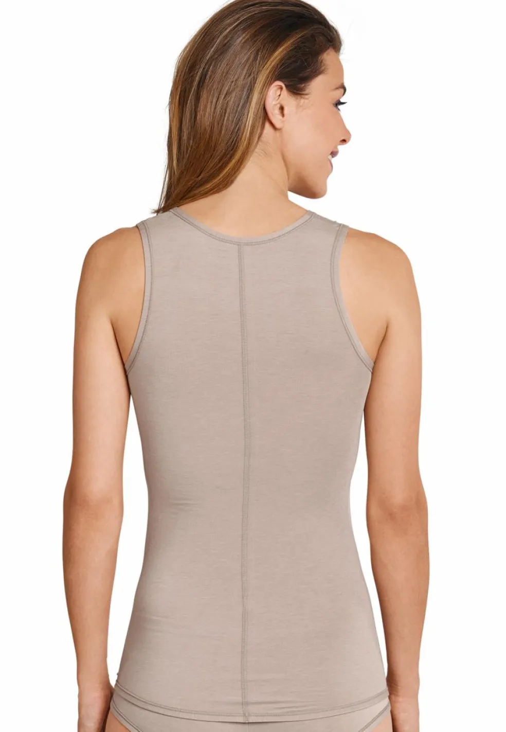 SCHIESSER Personal Fit singlet (1-pack), dames tank top bruin