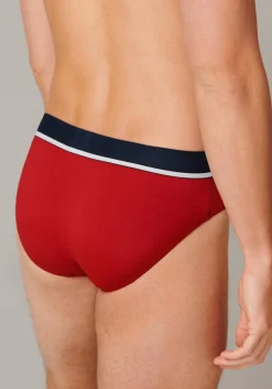 SCHIESSER 95/5 rioslips (3-pack), grijs, blauw en rood