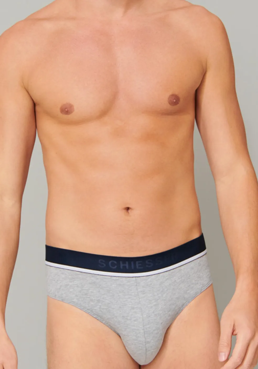 SCHIESSER 95/5 rioslips (3-pack), zwart, blauw en grijs