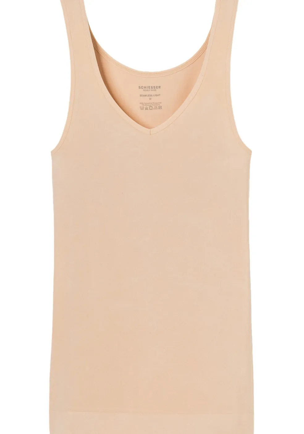SCHIESSER Seamless Light dames tank top, naadloos hemd, huidskleur