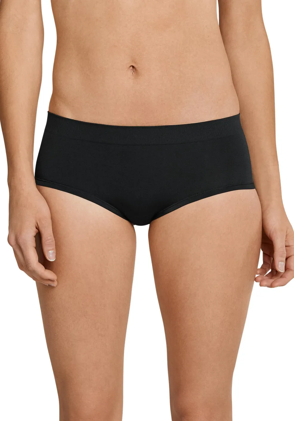 SCHIESSER Seamless Light dames short (1-pack), zwart