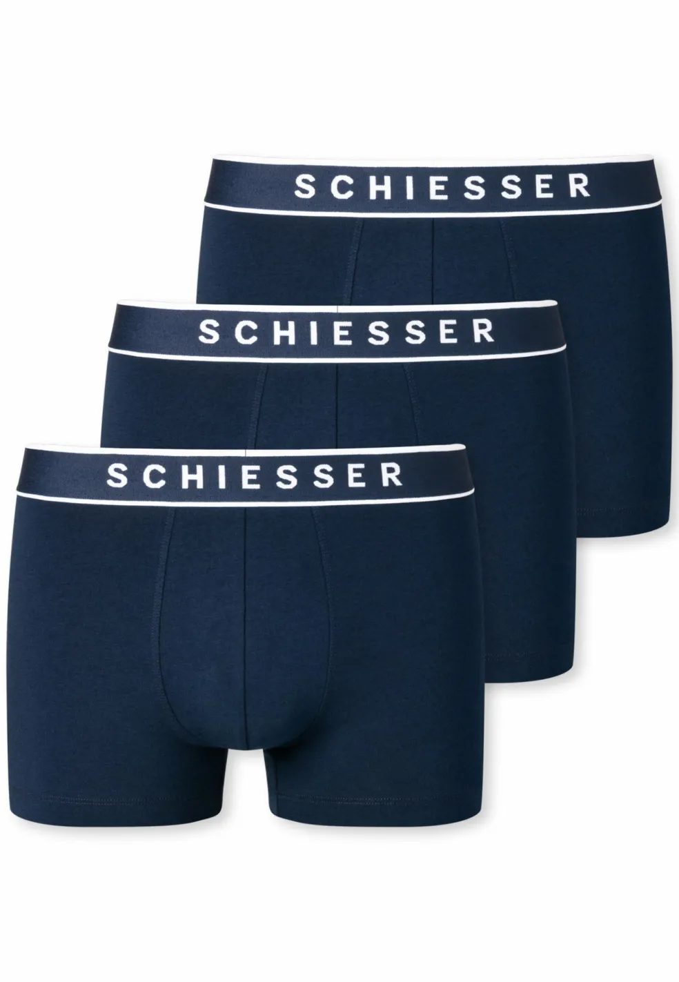 SCHIESSER 95/5 shorts (3-pack), donkerblauw