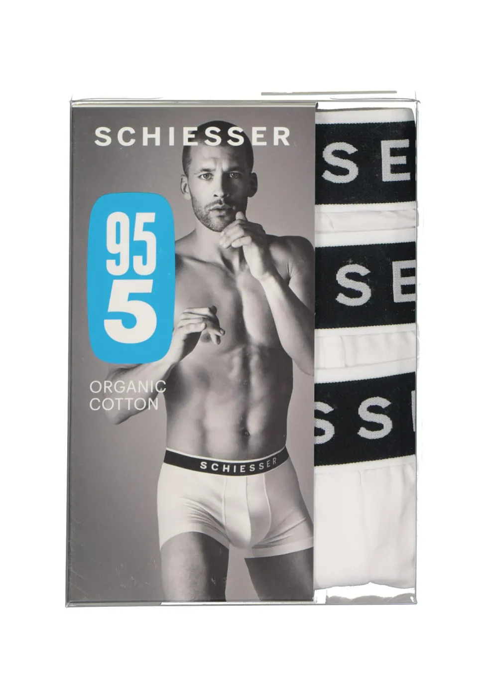 SCHIESSER 95/5 shorts (3-pack), wit