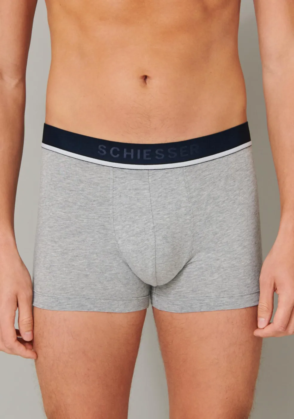 SCHIESSER 95/5 shorts (3-pack), zwart, blauw en grijs