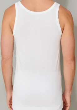 SCHIESSER 95/5 singlets (2-pack), O-hals, wit