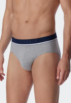 SCHIESSER 95/5 slip (3-pack), heren rioslip biologisch katoen geweven elastische tailleband meerkleurig