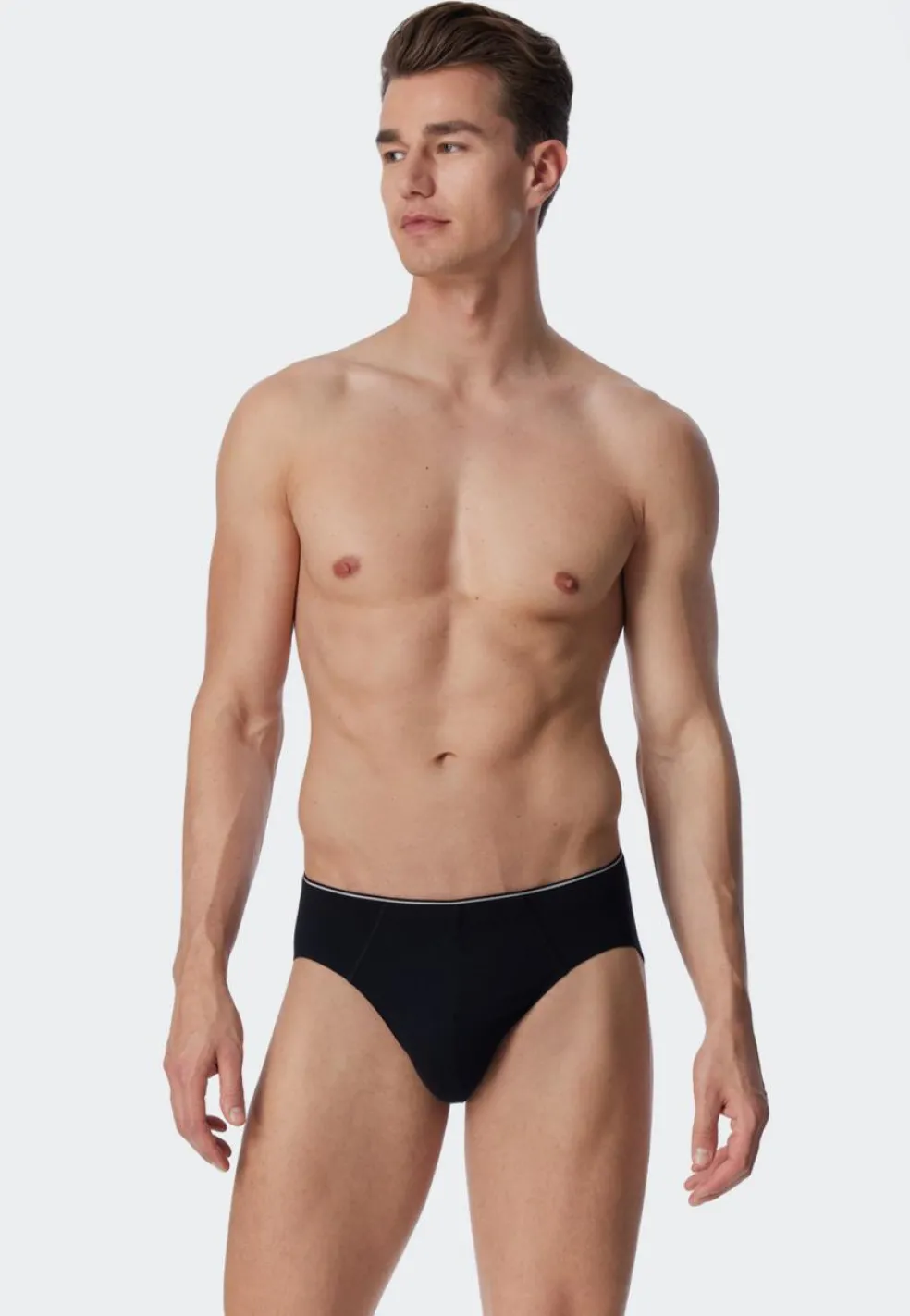 SCHIESSER 95/5 slip (1-pack), heren supermini slip biologisch katoen zwart