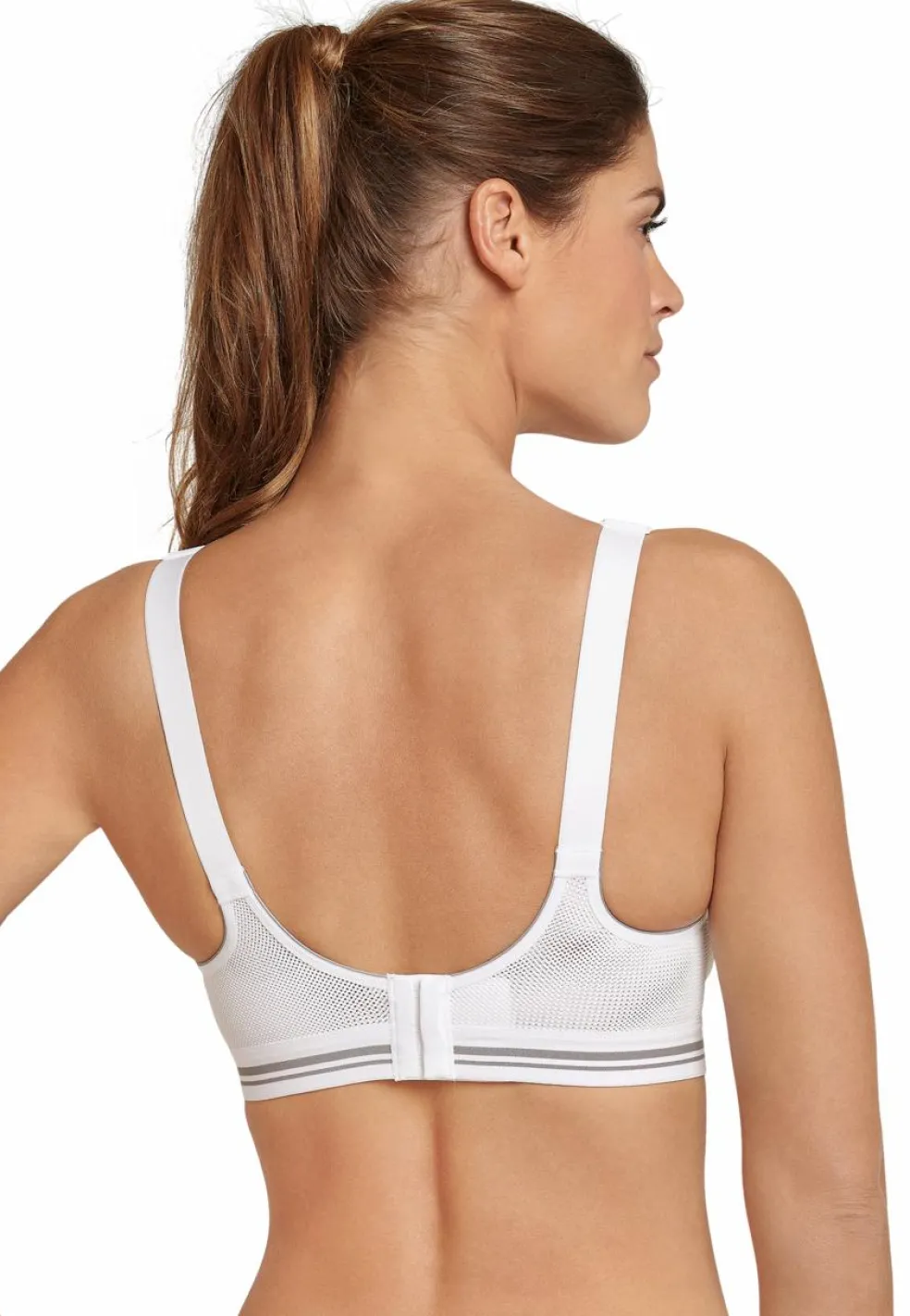 SCHIESSER Sportbeha bh (1-pack), dames sportbeha actief high impact wit