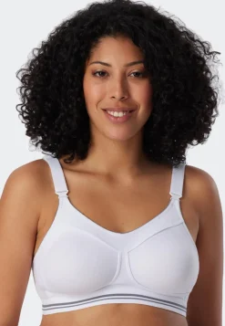 SCHIESSER Sportbeha bh (1-pack), dames sportbeha actief high impact wit