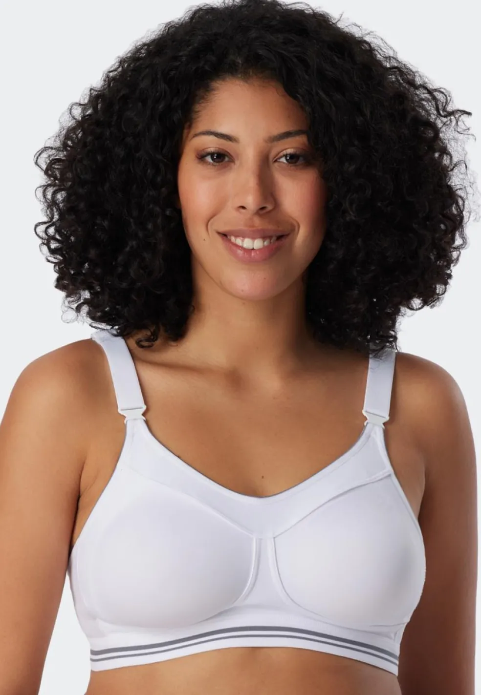 SCHIESSER Sportbeha bh (1-pack), dames sportbeha actief high impact wit