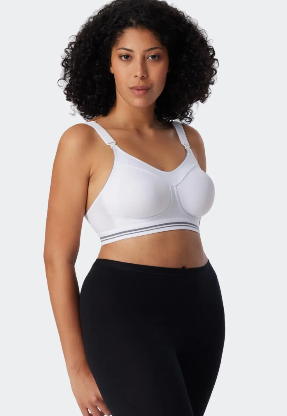 SCHIESSER Sportbeha bh (1-pack), dames sportbeha actief high impact wit
