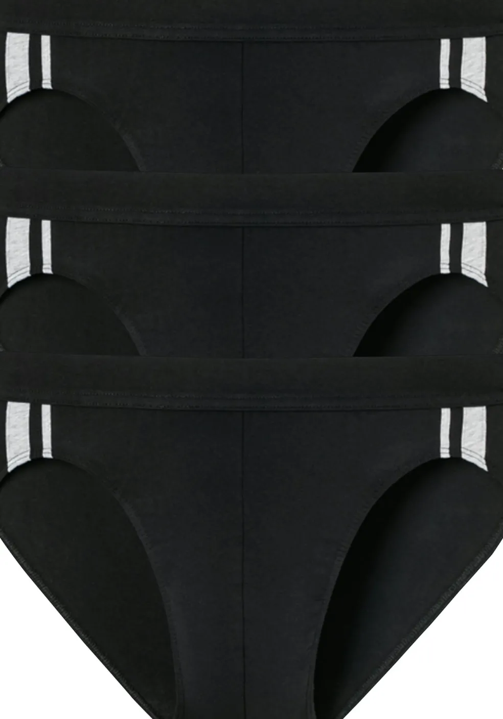 SCHIESSER 95/5 Stretch rio slips (3-pack), zwart