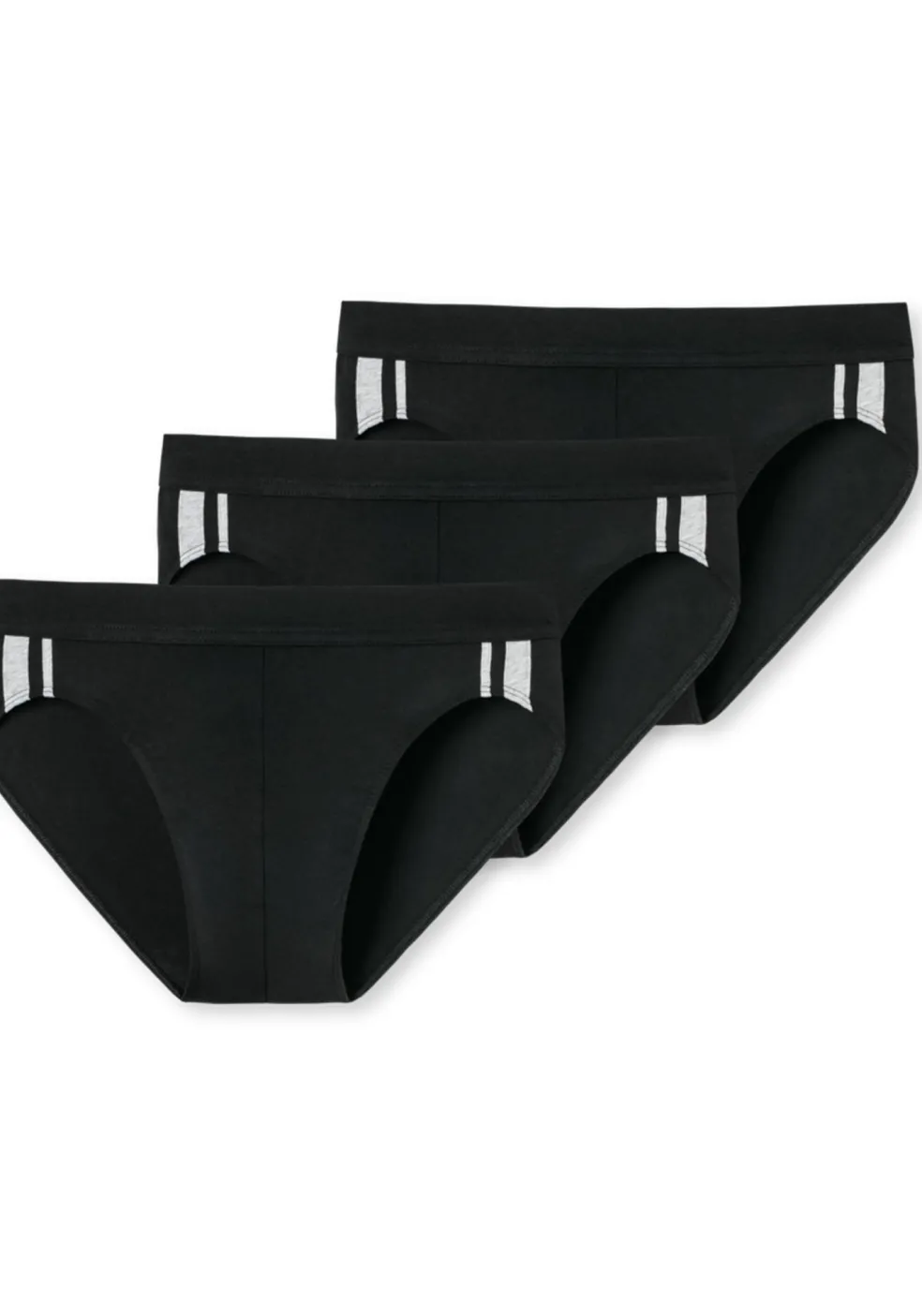 SCHIESSER 95/5 Stretch rio slips (3-pack), zwart