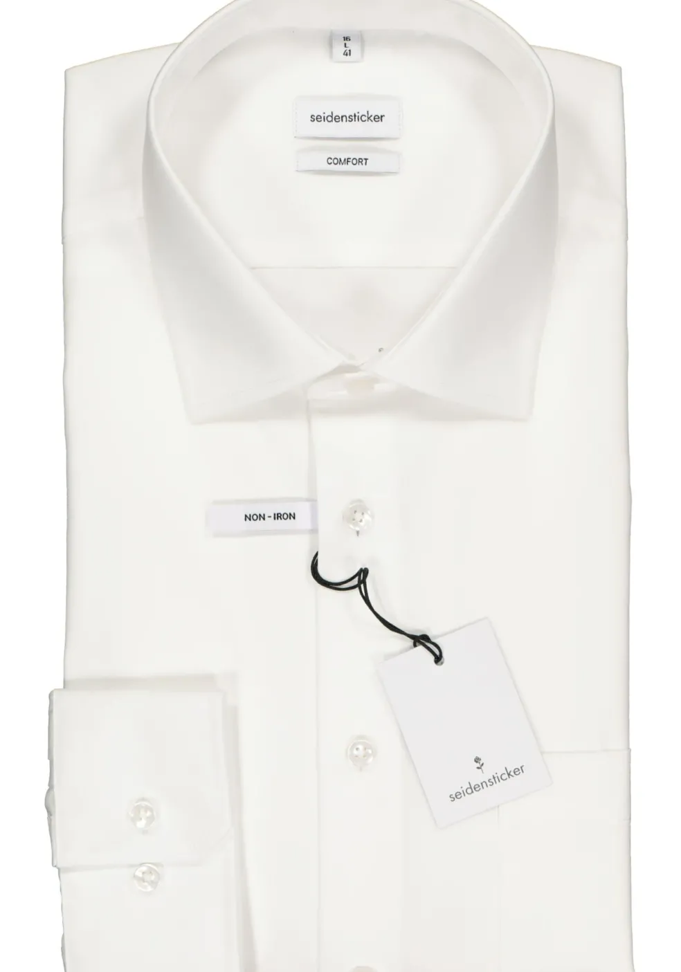 Seidensticker comfort fit overhemd, wit